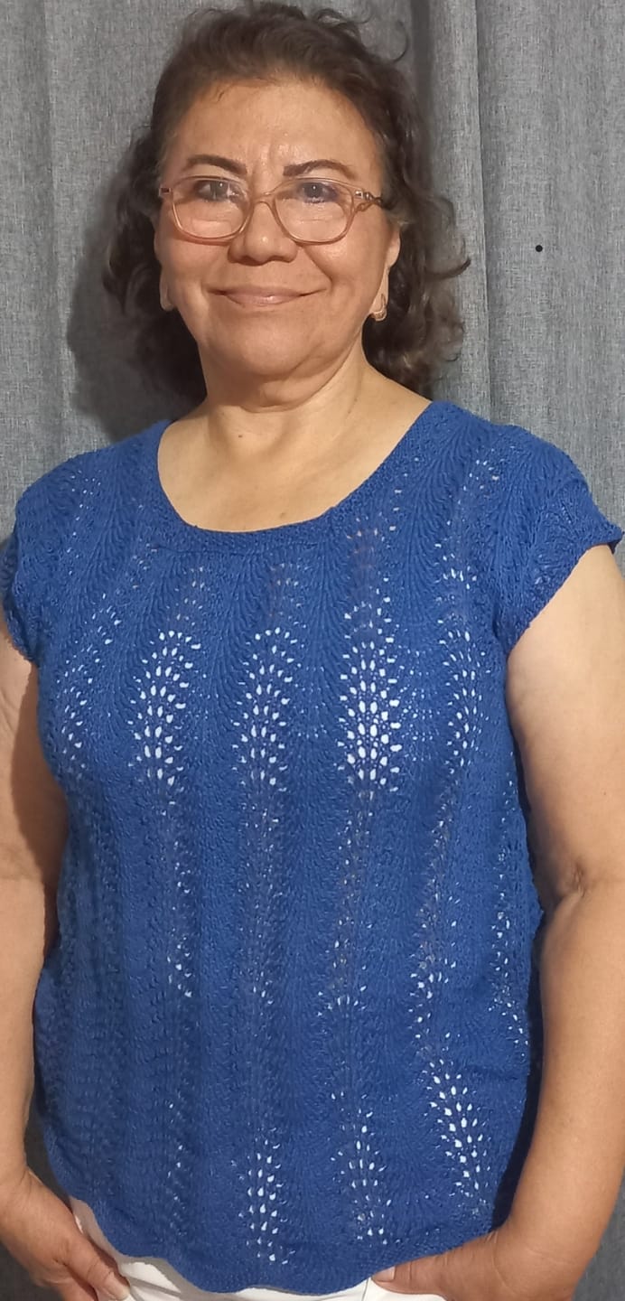 Customer photo review of Hilaza Eulali, marca Omega, MADEJA de 100g con 360m  ⭐