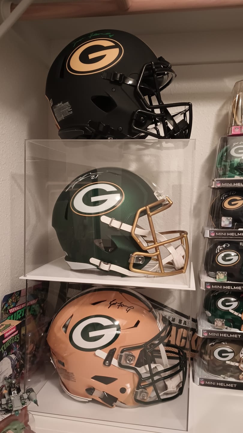 Customer photo review of Acrylic Full Size Football Helmet Display Case - Clear (V44/A002)