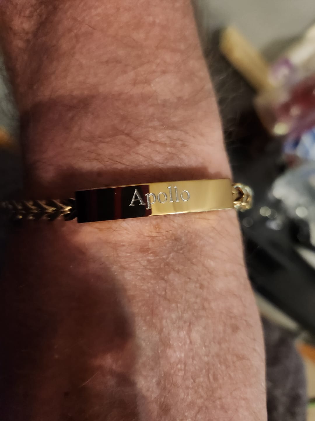 Customer photo review of Franco Link ID Urn Bracelet | 6MM