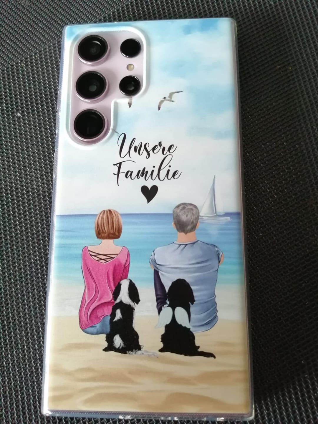 Customer photo review of Unterwegs mit Haustier Pärchen - Individuelle Handyhülle