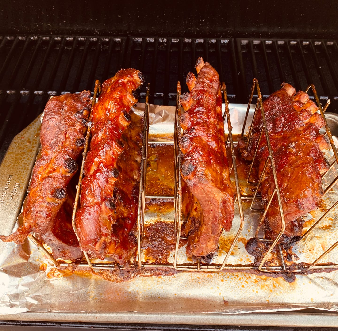Customer photo review of Whiskey Peach BBQ Sauce