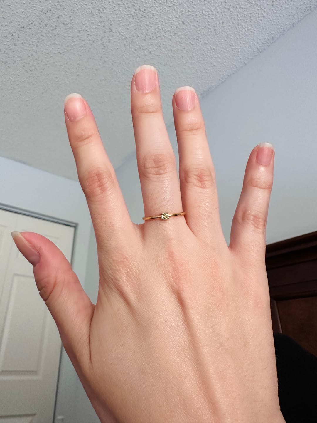 Customer photo review of August Birthstone 18K Gold Ring