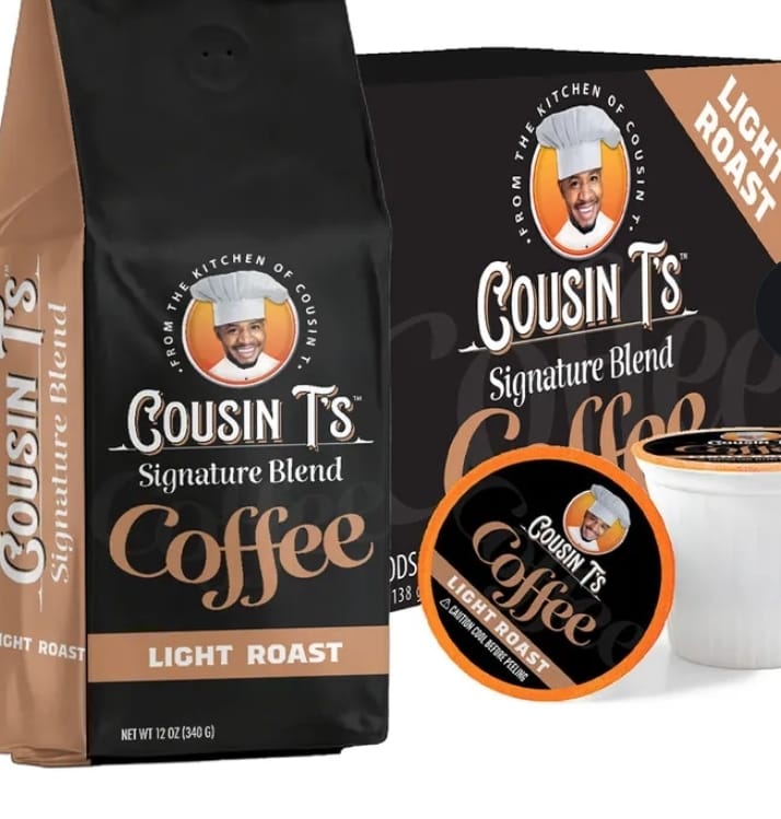Customer photo review of Cousin T's Signature Blend Medium Roast Coffee