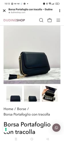 Customer photo review of Borsa Portafoglio con tracolla