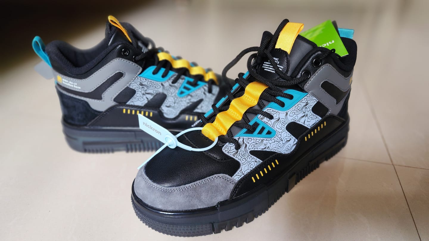 Customer photo review of Street Skate 2.0 Black Low Top Premium Flat Sole Sneakers