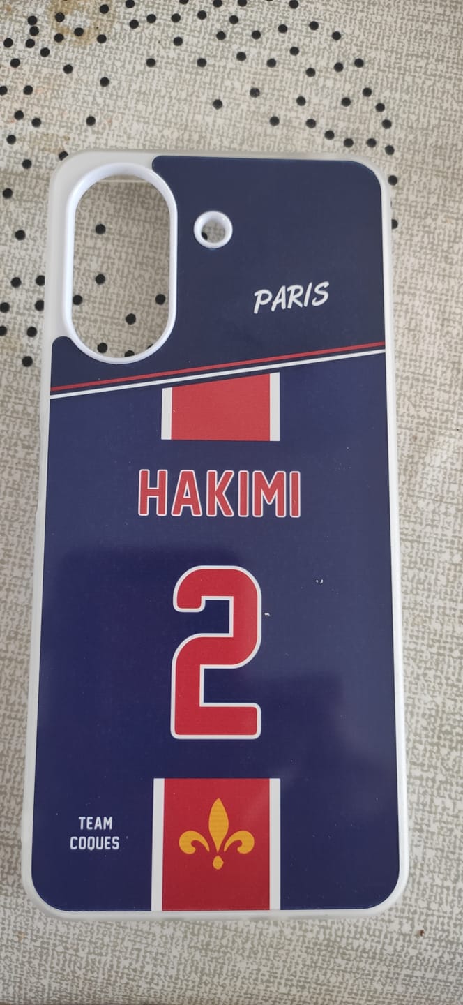 Customer photo review of Coque foot PARIS SG Domicile 1 personnalisable - TEAMCOQUES