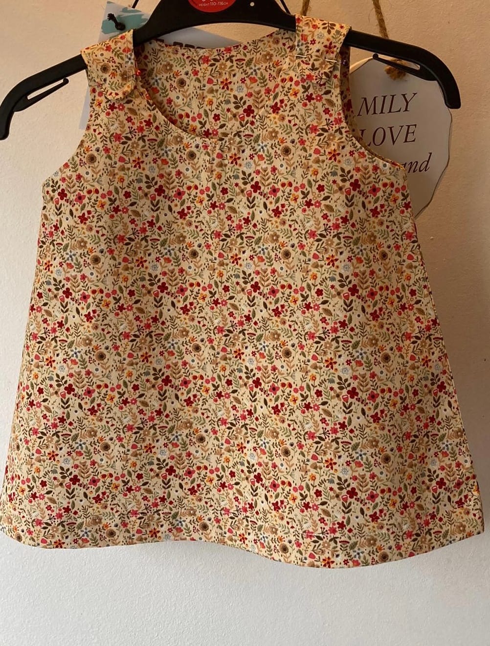 Customer photo review of Spring Floral Rose & Hubble Cotton Poplin Fabric