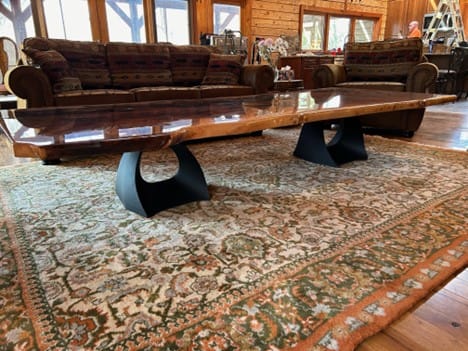 Customer photo review of Coffee Table Legs 121B Tulipe 16H Metal Elegance Furniture