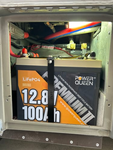 Customer photo review of Power Queen 12V 100Ah Mini Deep Cycle Lithium Battery