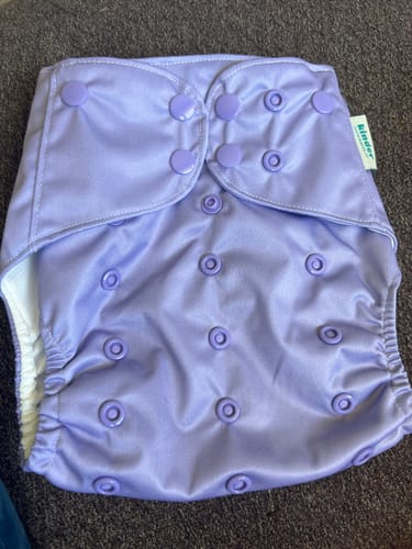 Customer photo review of Boho Basics Pocket Cloth Diaper with Athletic Wicking Jersey