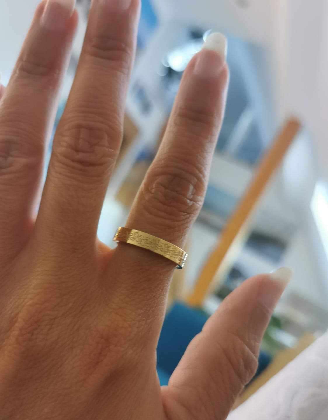 Customer photo review of "Gewiss, mit der Erschwernis, kommt die Erleichterung" Ring