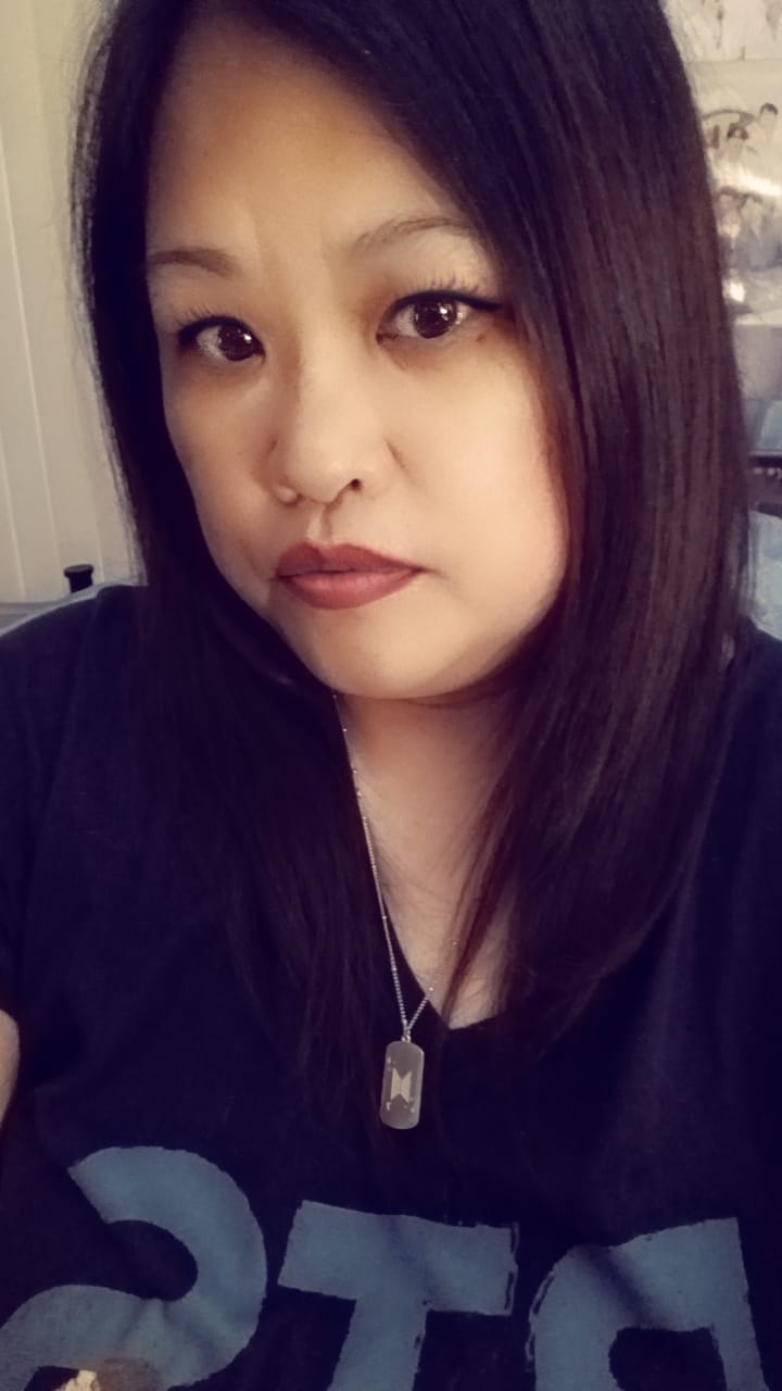Customer photo review of BTS Army Name Tag Necklace
