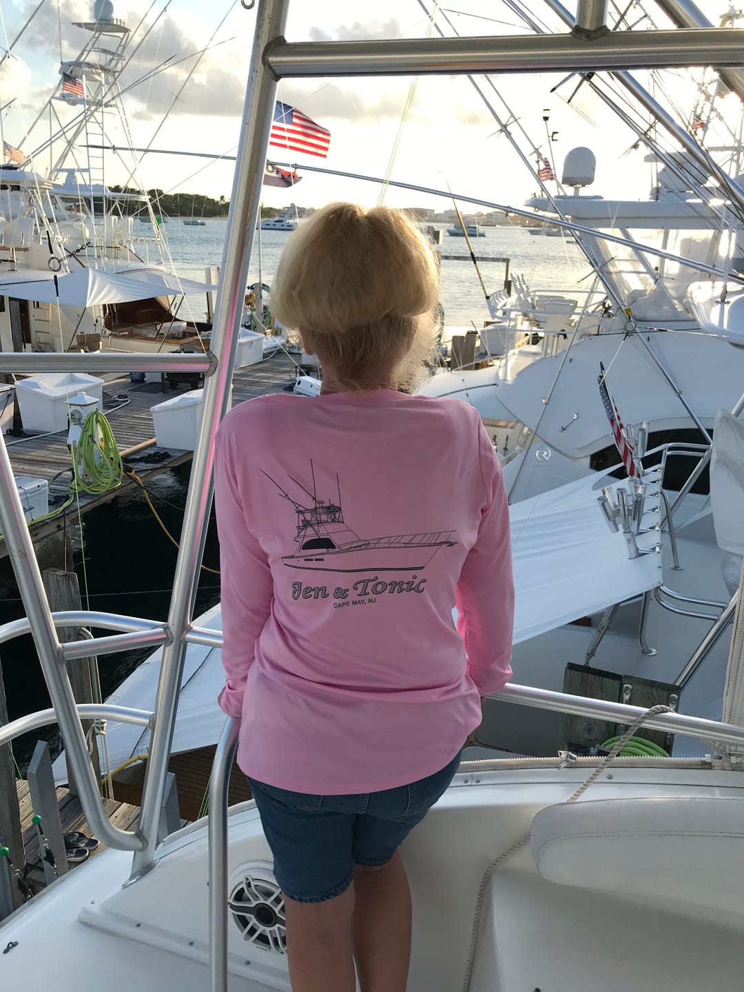 Customer photo review of Women's Dri-Fit Custom Boat Shirts - Long Sleeve