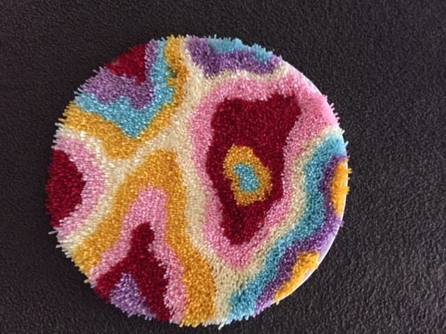 Customer photo review of PSYCHEDELIA Rug Making Kit