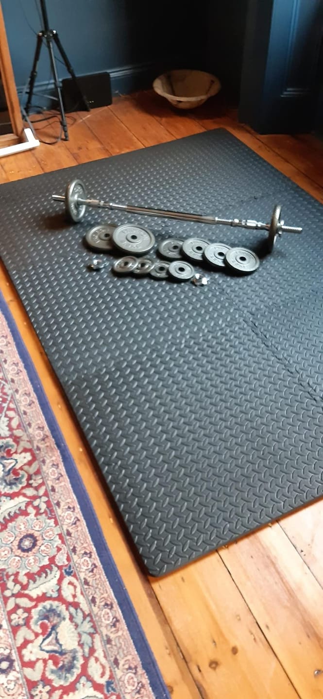 Customer photo review of Set de 6 Pisos Tatami MMA de Caucho para Entrenamiento