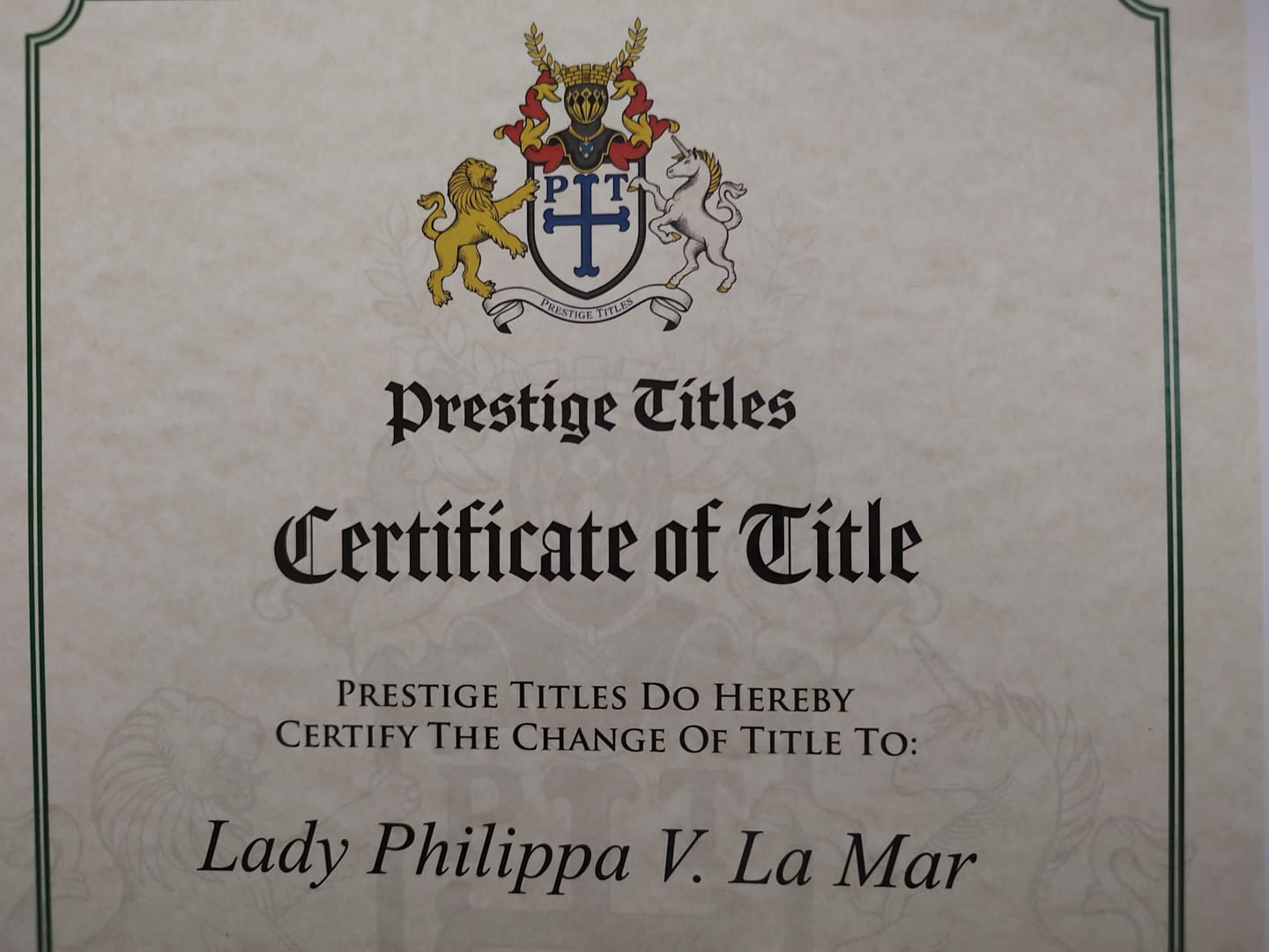 Customer photo review of Lady Title Pack
