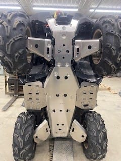 Customer photo review of Complete Aluminum Skid Plates for Yamaha Grizzly 550/700