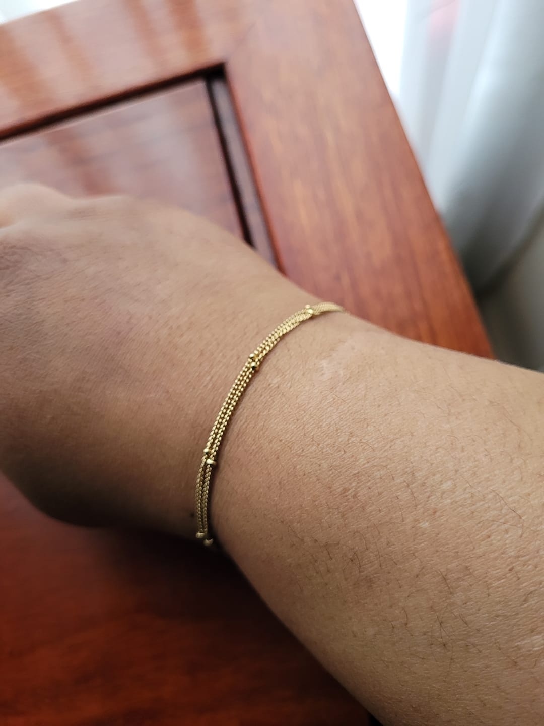 Customer photo review of Double Beaded Bracelet