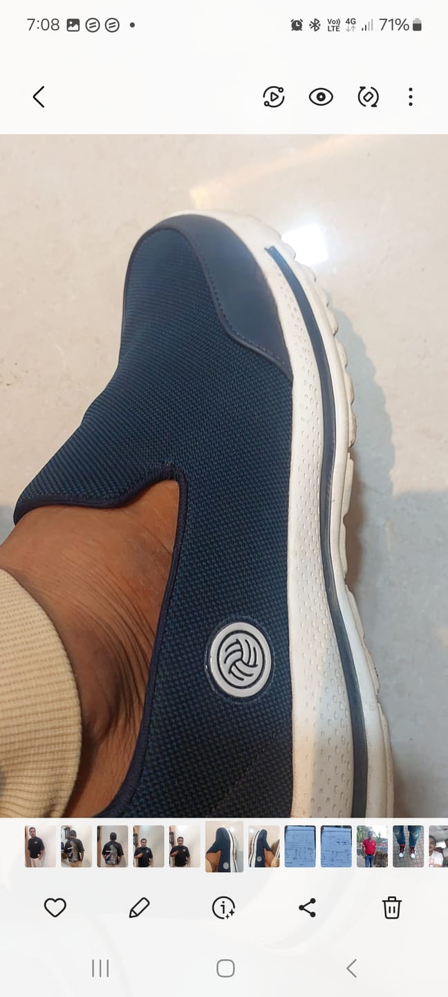 Customer photo review of Bacca Bucci Men's Comfortable Lightweight Walking Shoes