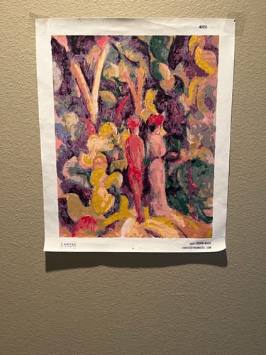 Customer photo review of Couple on the Forest Track - Paint by Numbers