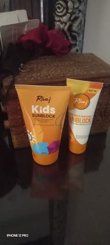 Customer photo review of Kids Sunblock SPF50