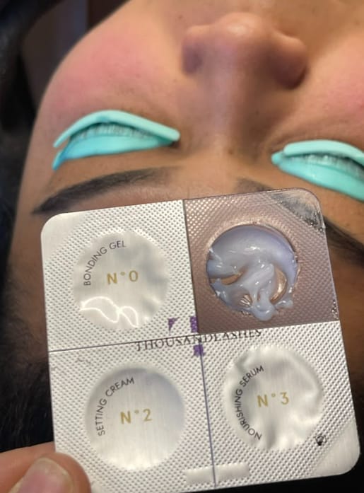 Customer photo review of LASH & BROW LIFT KIT
