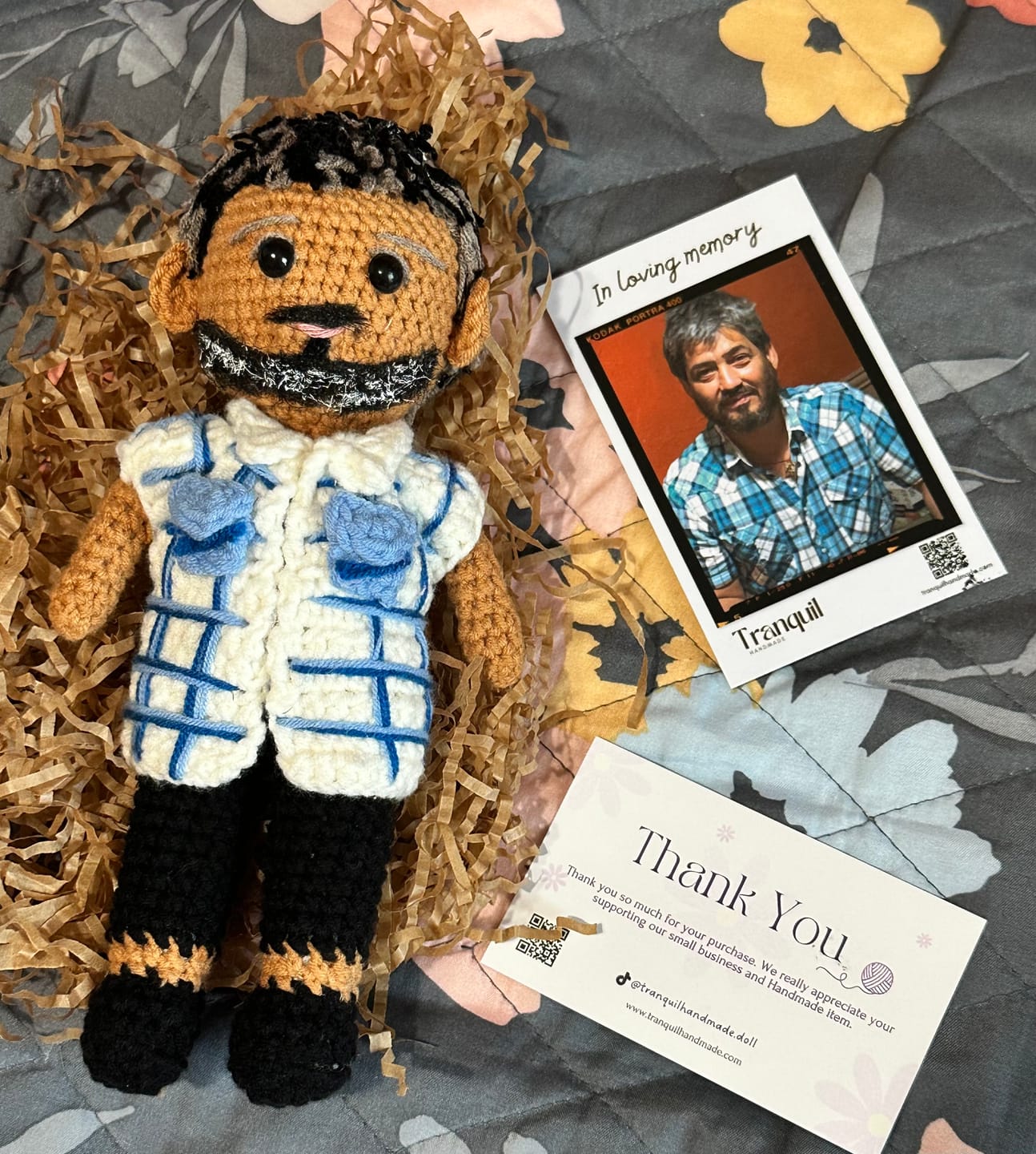 Customer photo review of Tranquil® - Personalized Crochet Doll (Bigger sizes)