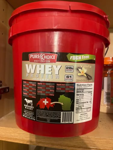 Customer photo review of Whey Protein Isolate Vanilla