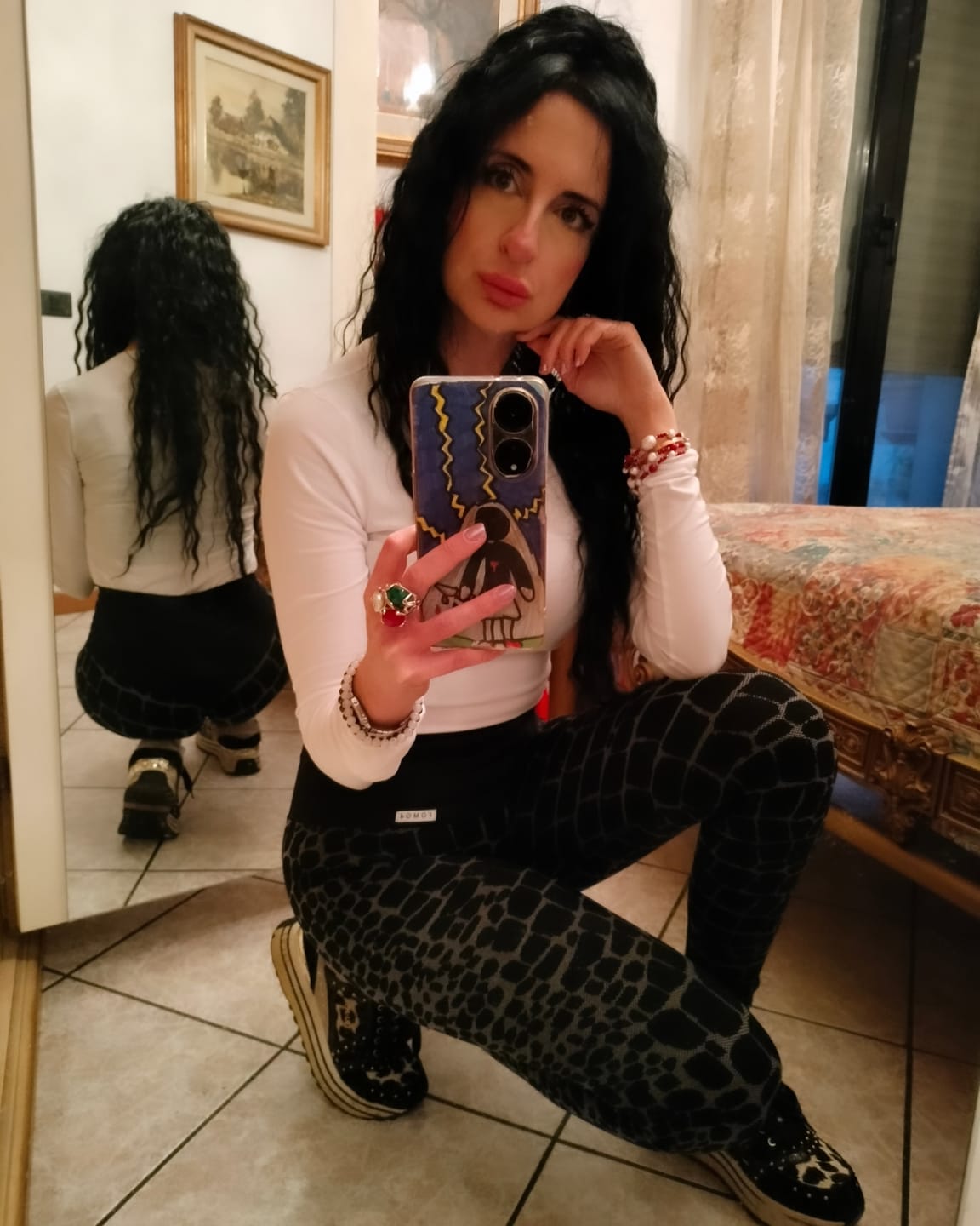 Customer photo review of Leggings All-Up Cocco Nero