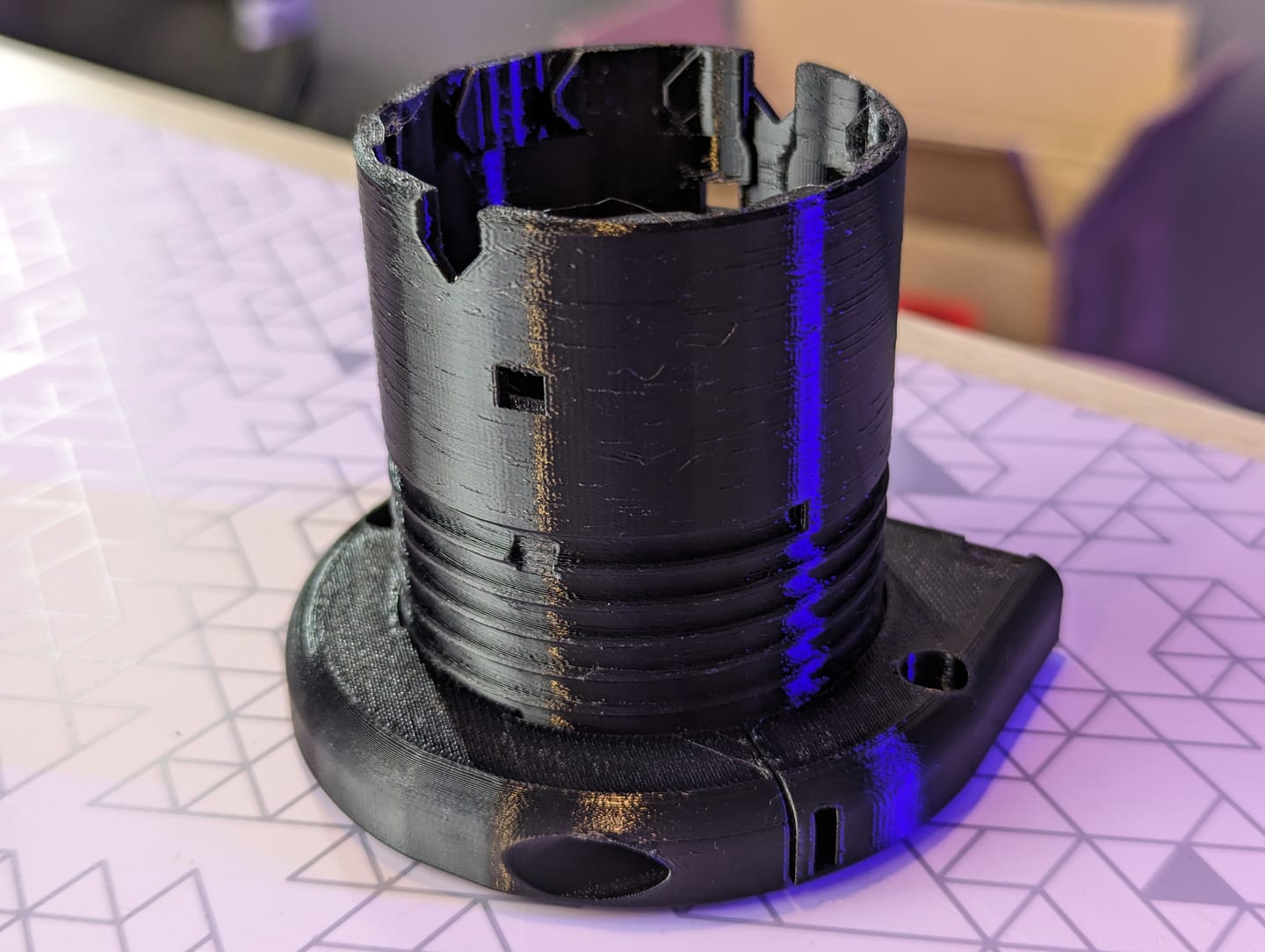 Customer photo review of Black PETG Filament 1.75mm 1kg