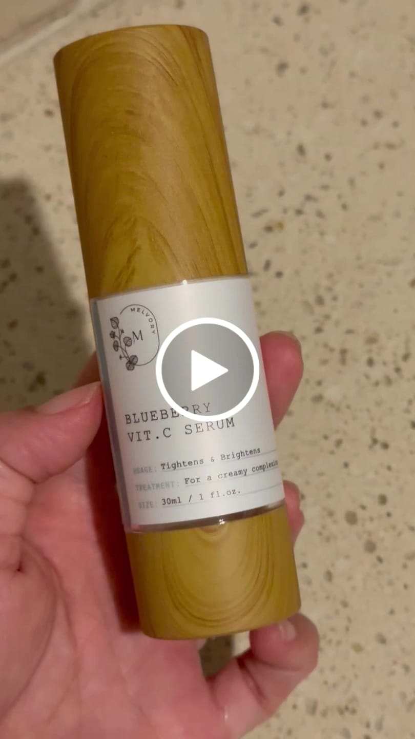 Customer video review of Blueberry Vitamin C Serum