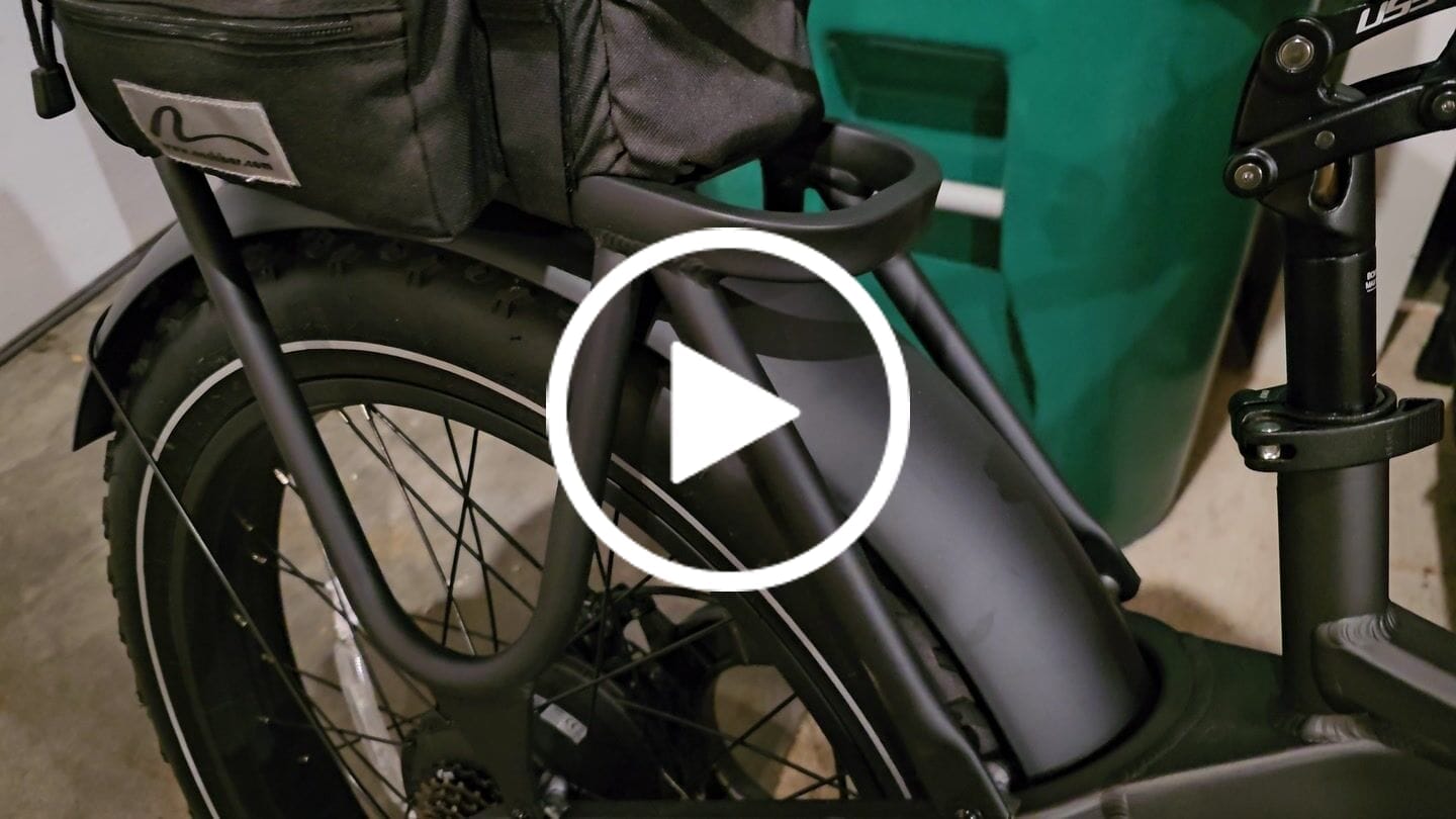 Customer video review of Rear Rack with Wooden Panels