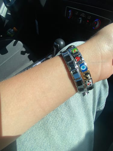 Customer photo review of Original Italian Charm Bracelet