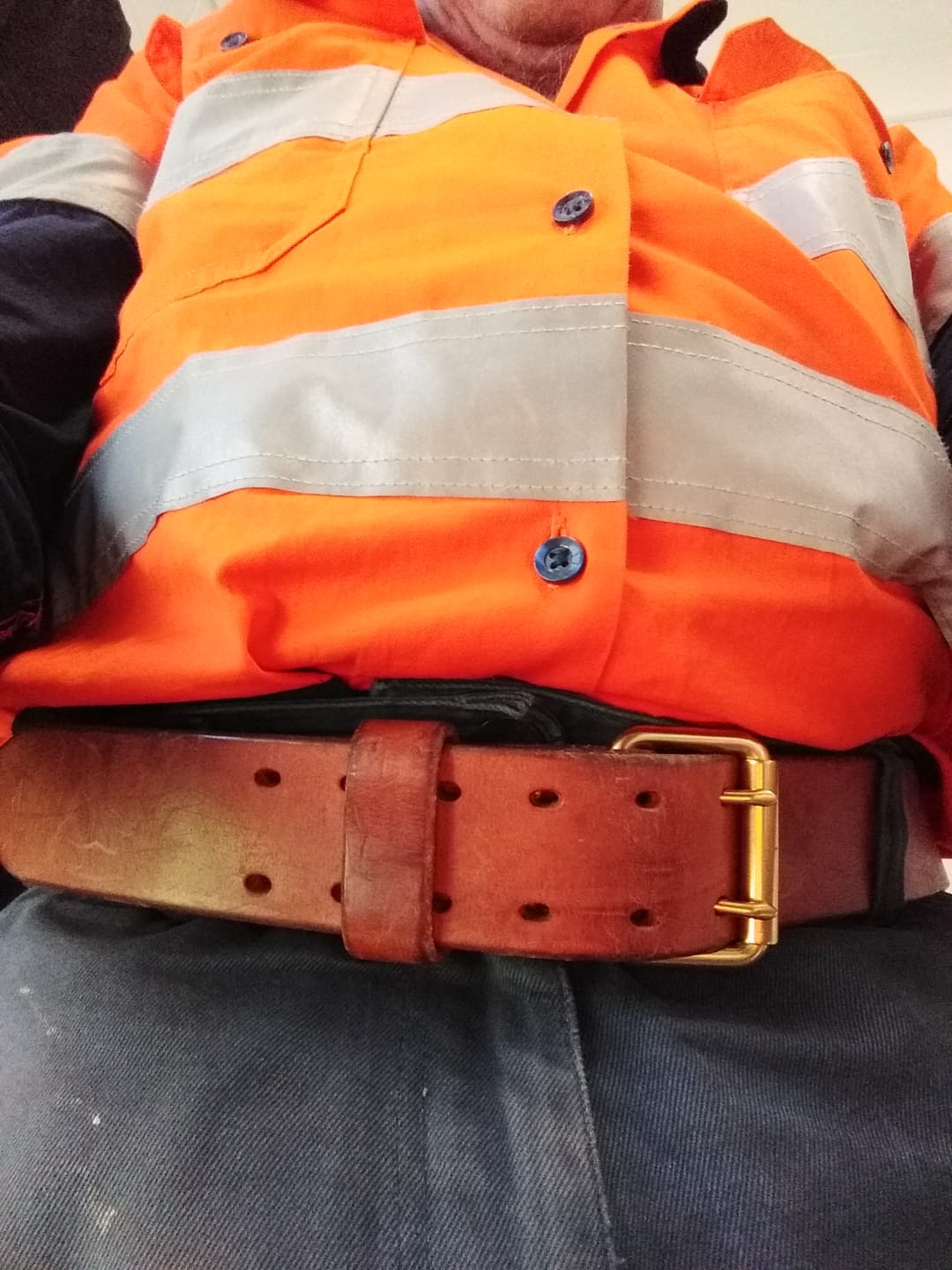 Customer photo review of The Unbreakable Belt - The Original - Old World Tan (Hermann Oak tannery)