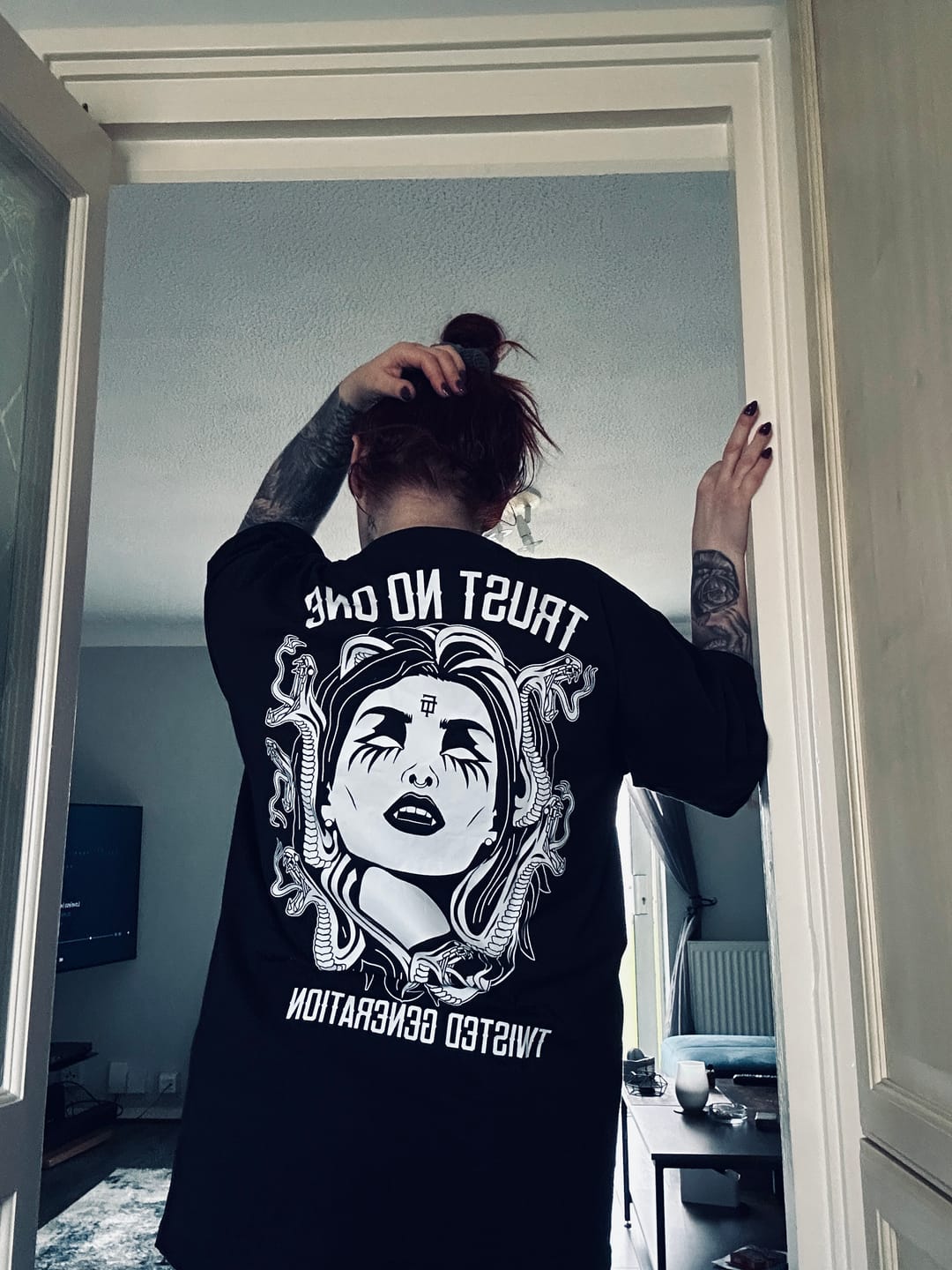Customer photo review of Medusa Oversized T-shirt