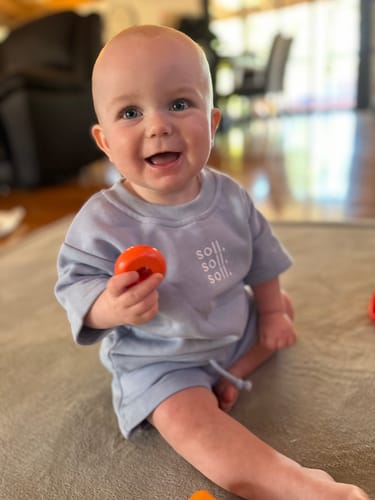 Customer photo review of Kids French Terry Set - Blue