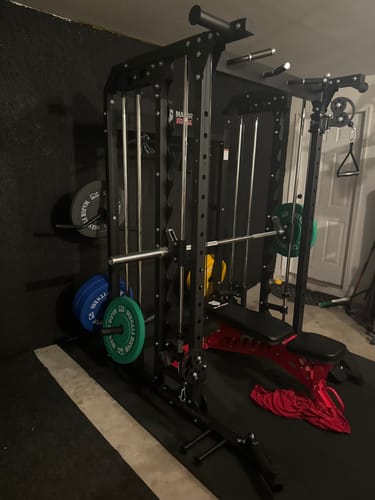 Customer photo review of MAJOR FITNESS All-In-One Home Gym Smith Machine Package Spirit B52
