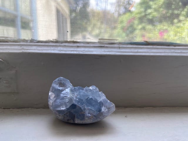 Customer photo review of Celestite Geode Cluster 75% Off 1-Day Only Promo
