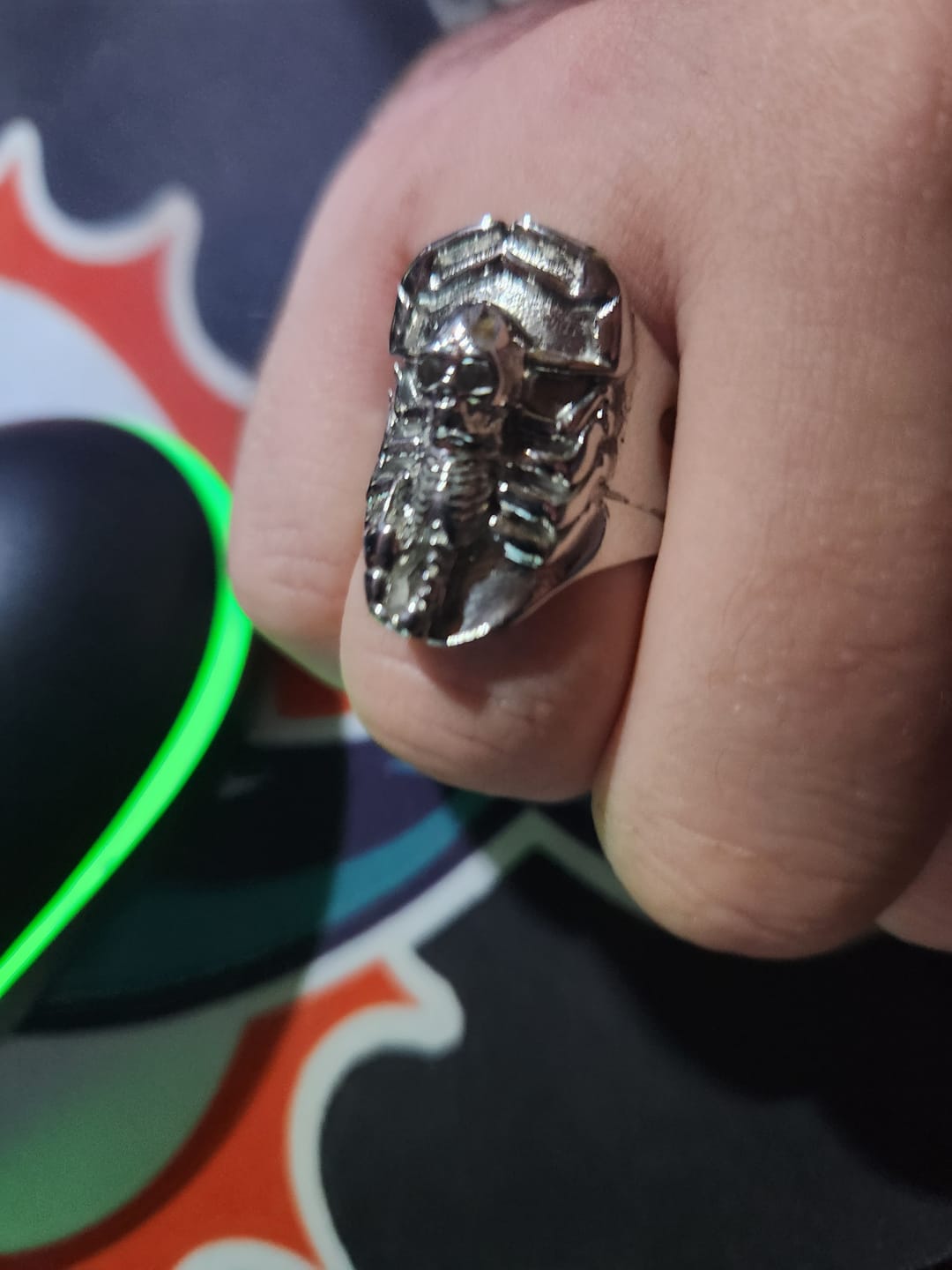 Customer photo review of RISING SCORPIO RING