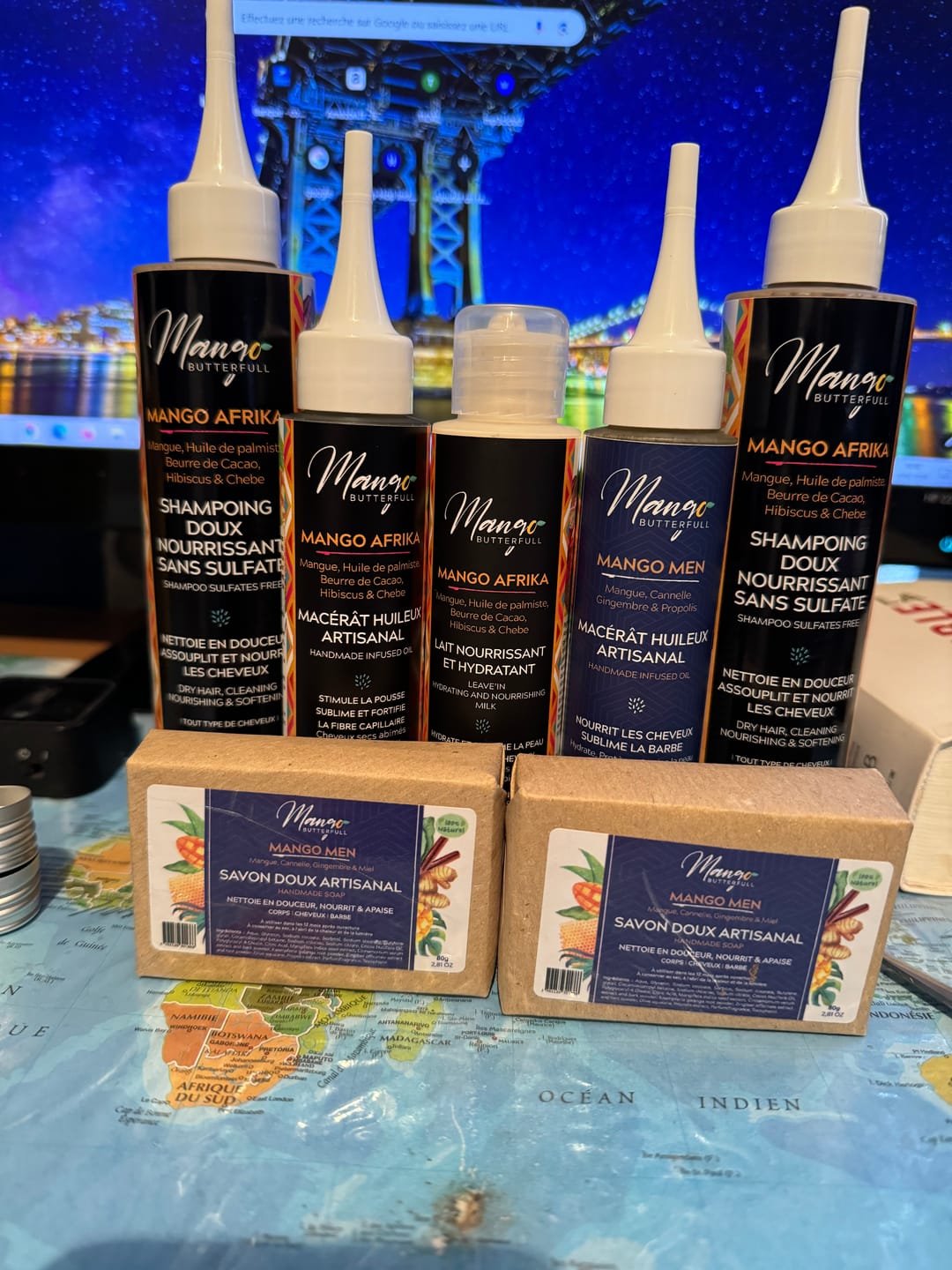 Customer photo review of Shampoing doux sans sulfates  MANGO AFRIKA