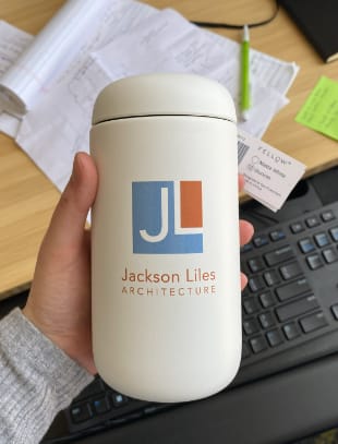 Customer photo review of Carter Move Mug with Splash Guard | 12 oz