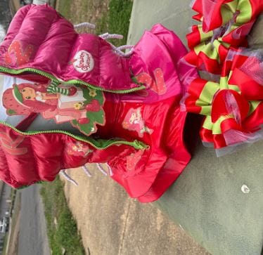 Customer photo review of Hot Pink Stretch Patent Leather/Latex