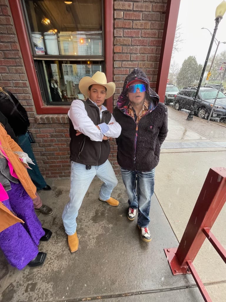 Customer photo review of Reversible Sherpa Full Zip Hoodie