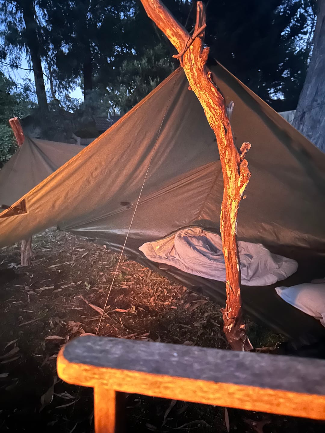 Customer photo review of 3m x 3m Lightweight Tarp