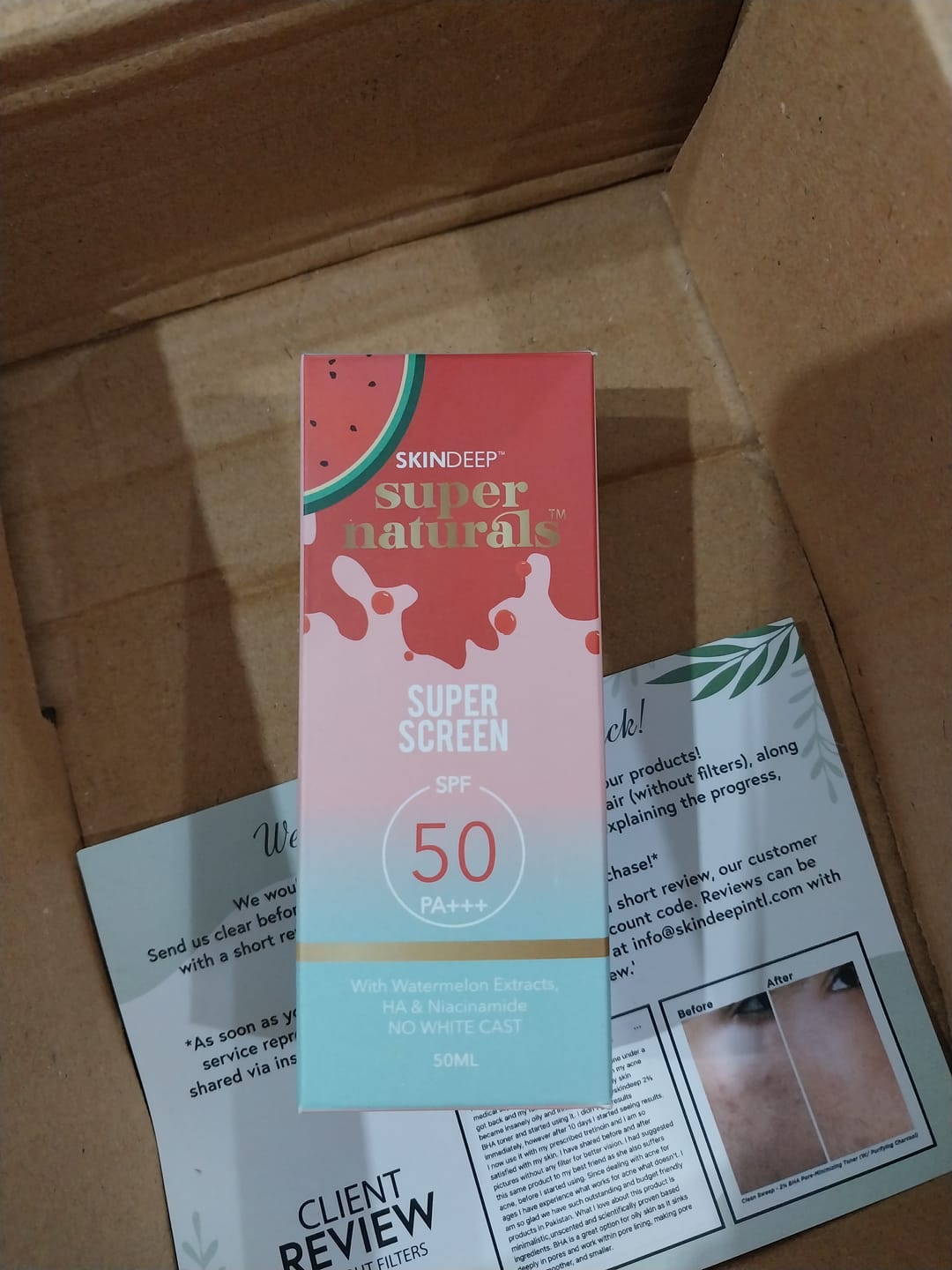 Customer photo review of SUPERSCREEN