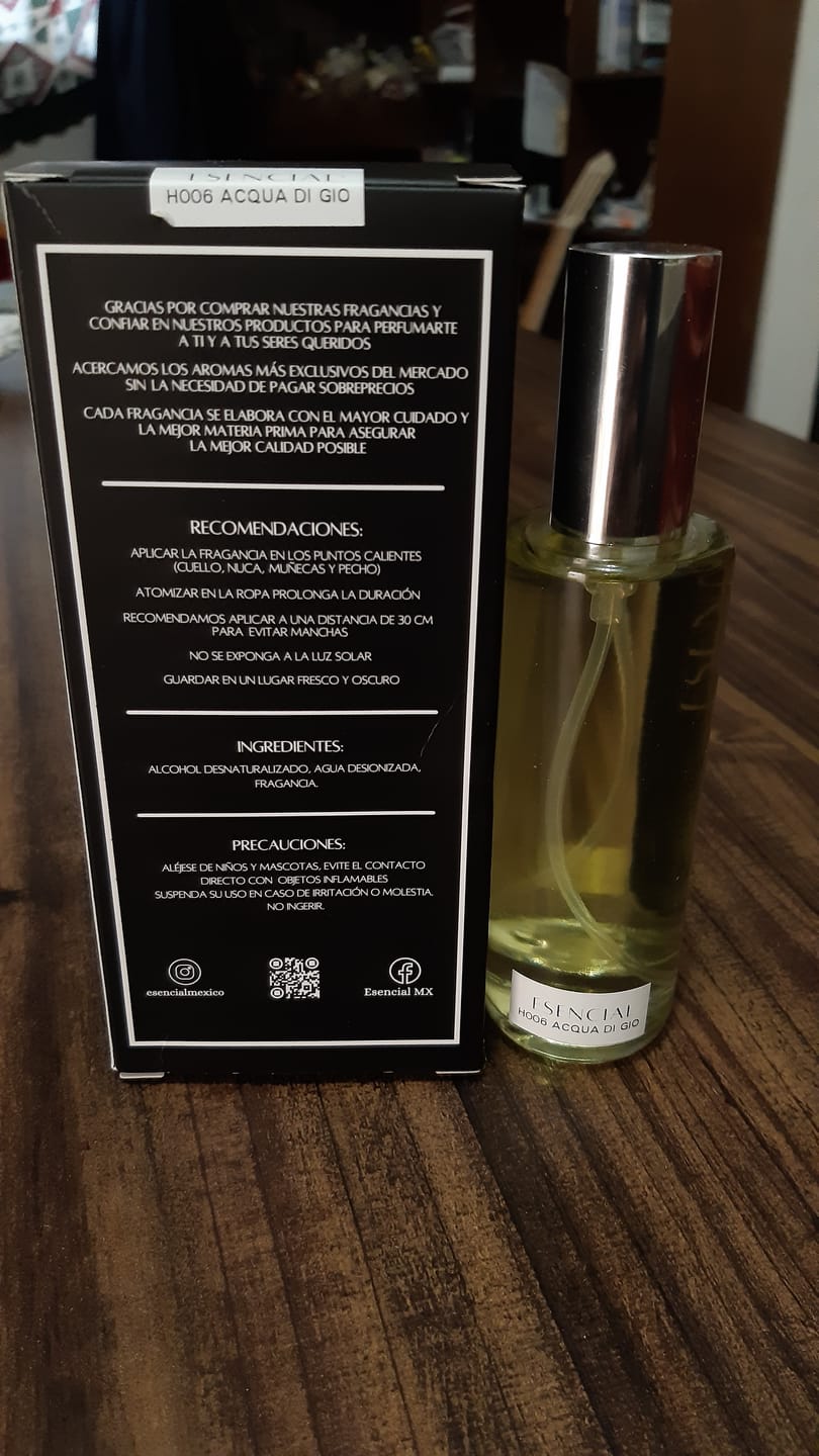 Customer photo review of H006 Inspirado en: Acqua di Gio - Armani