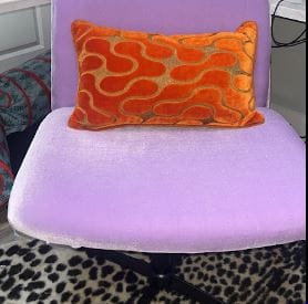 Customer photo review of Lilac Stretch Velvet