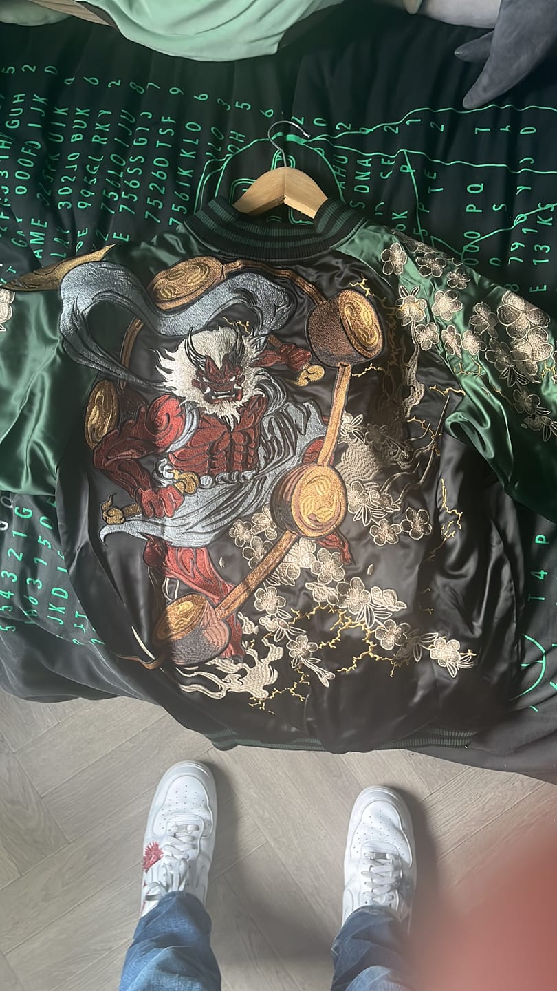 Customer photo review of Raijin & Fujin Sukajan Souvenir Jacket