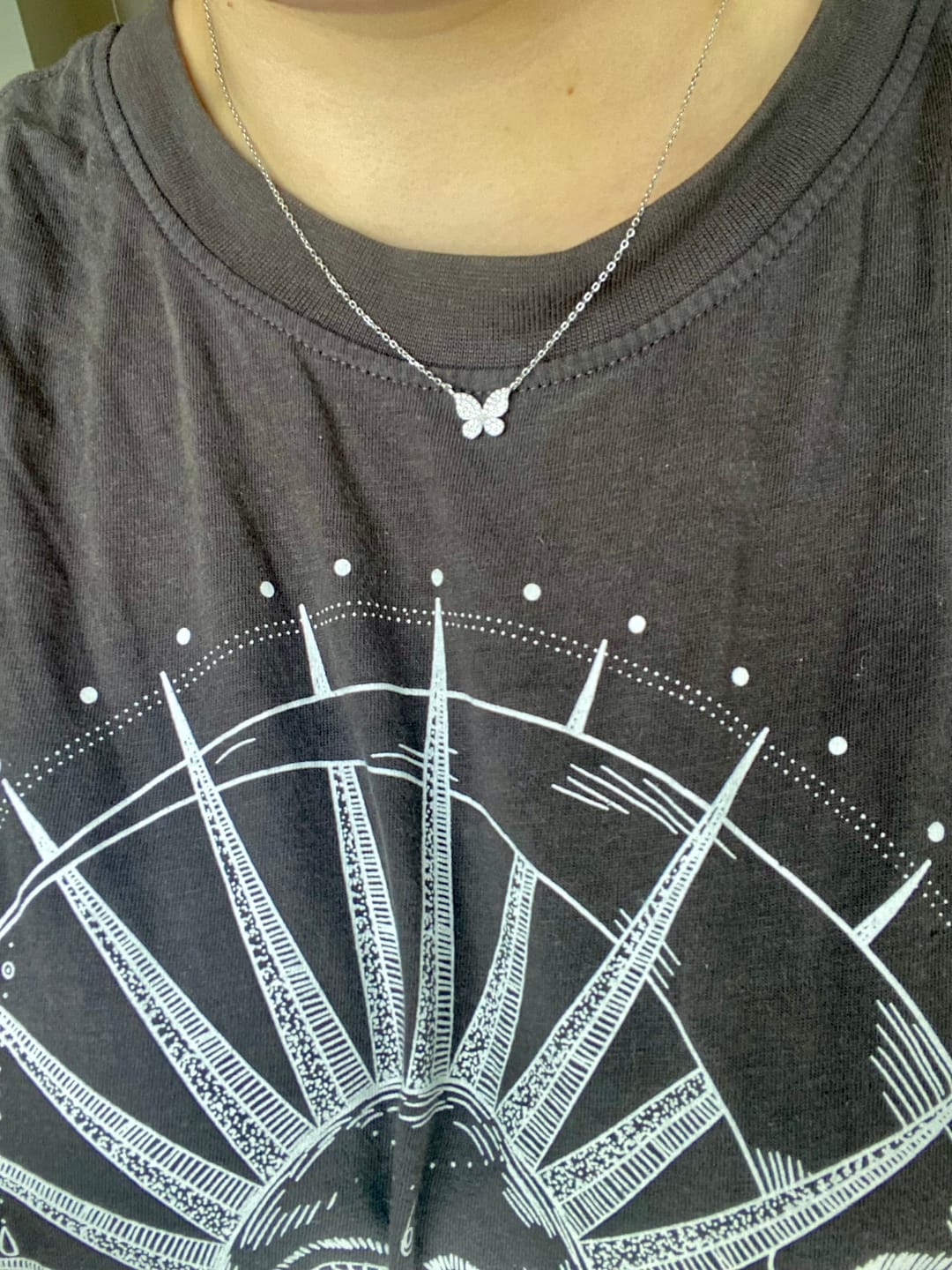 Customer photo review of Sweet Butterfly Kette | 925 Echtsilber