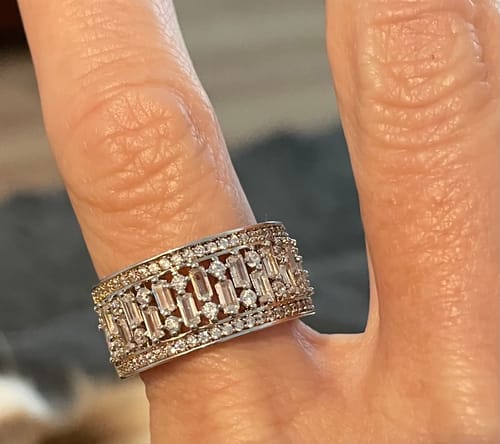 Customer photo review of Cubic Zirconia Ring in Sterling Silver